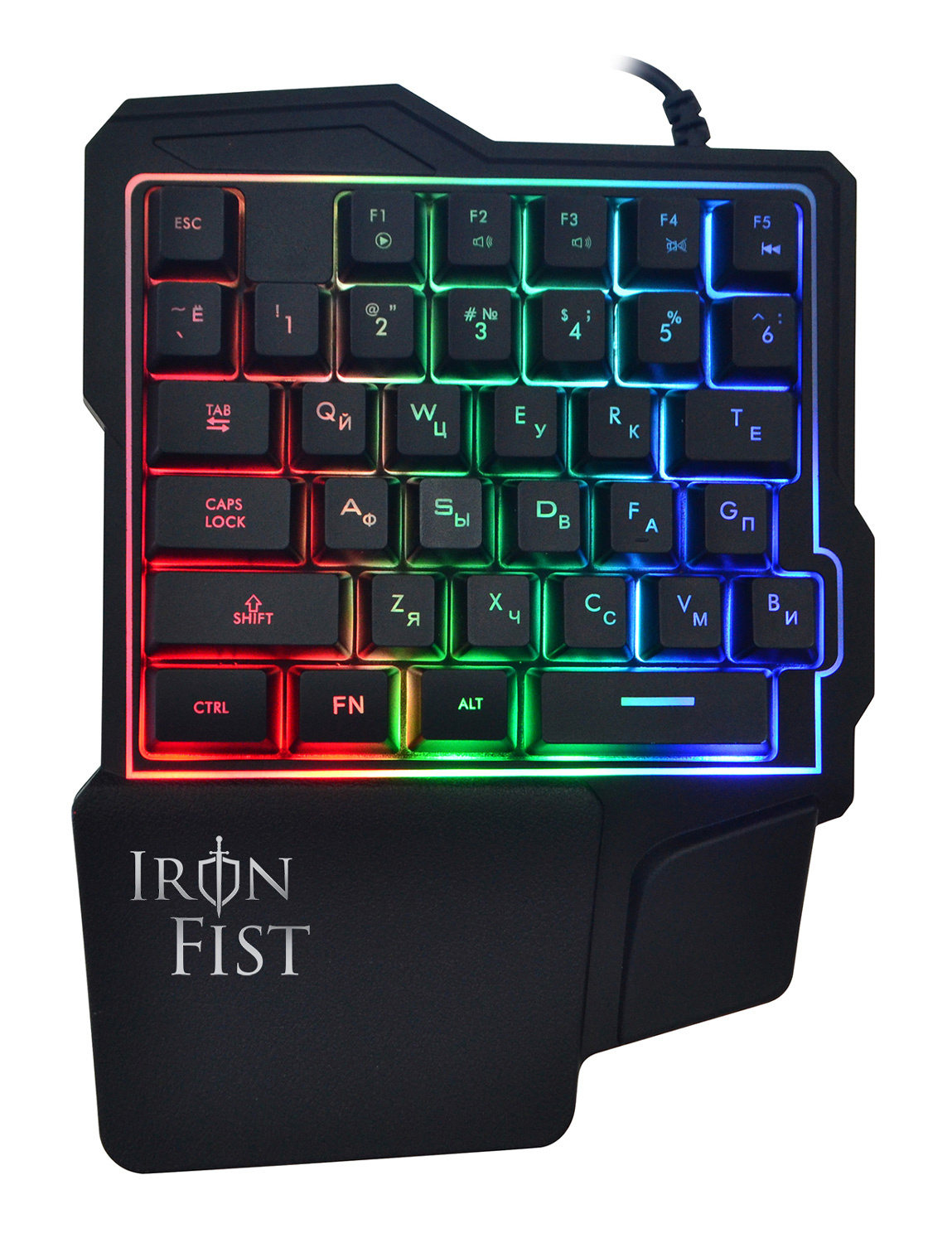 Клавиатура Oklick KeyBoard 701G IRON FIST 1196590, цвет черный