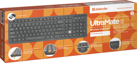 Клавиатура Defender UltraMate SM-535 45535, цвет черный