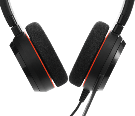 Гарнитура Jabra Evolve EVOLVE 20 Stereo, цвет красный/черный
