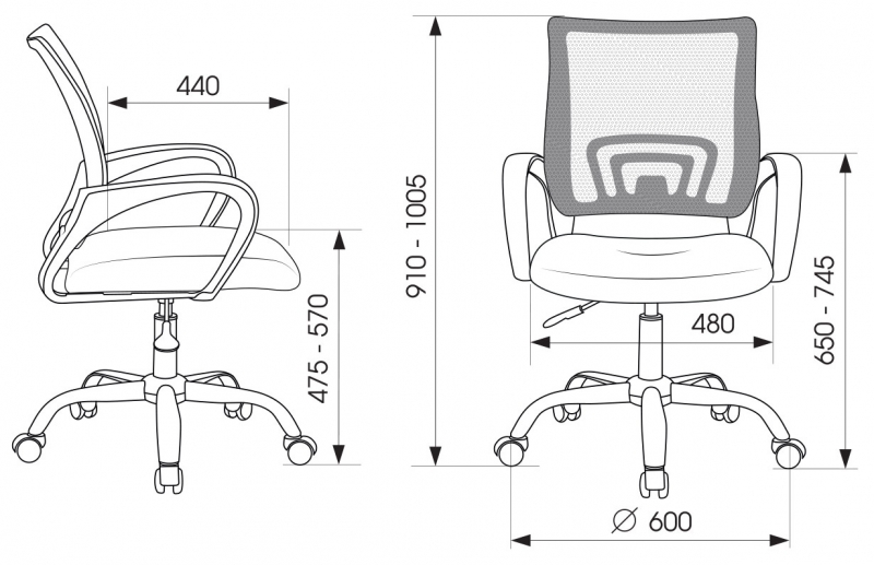 Кресло Бюрократ  CH-695NLTSL