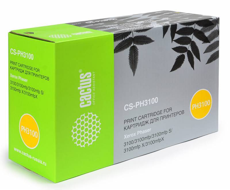 Тонер-картридж черный Cactus CS-PH3100