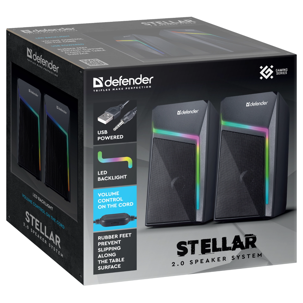 Колонки Defender Stellar 65043 (черный)