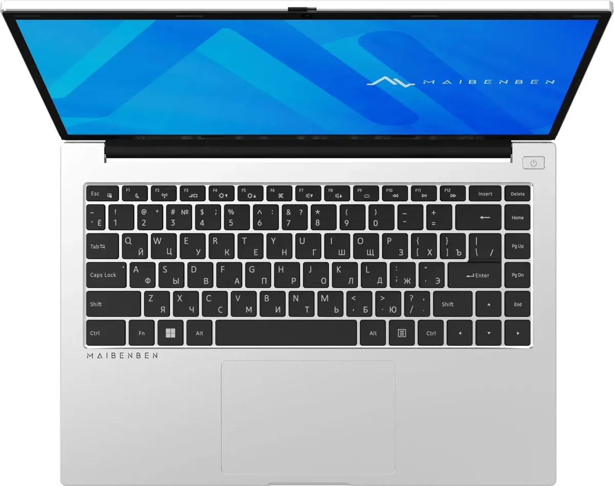 Ноутбук Maibenben Smart S14B AMD Ryzen 5 6600H (серебристый)