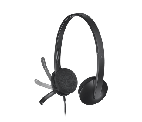 Гарнитура Logitech H340 USB, цвет черный
