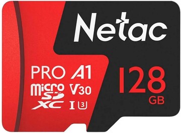 Карта памяти Netac MicroSDXC P500 Extreme PRO 128GB