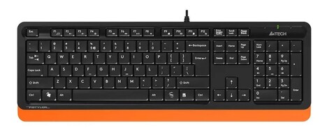 Клавиатура+мышь A4tech Fstyler F1010 F1010 ORANGE, цвет черный