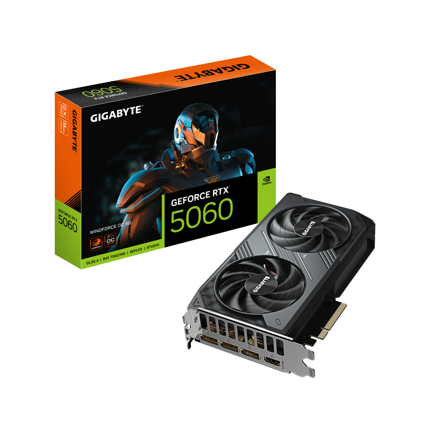 Видеокарта Gigabyte GeForce RTX 5060 8 ΓБ Retail (плохая упаковка )