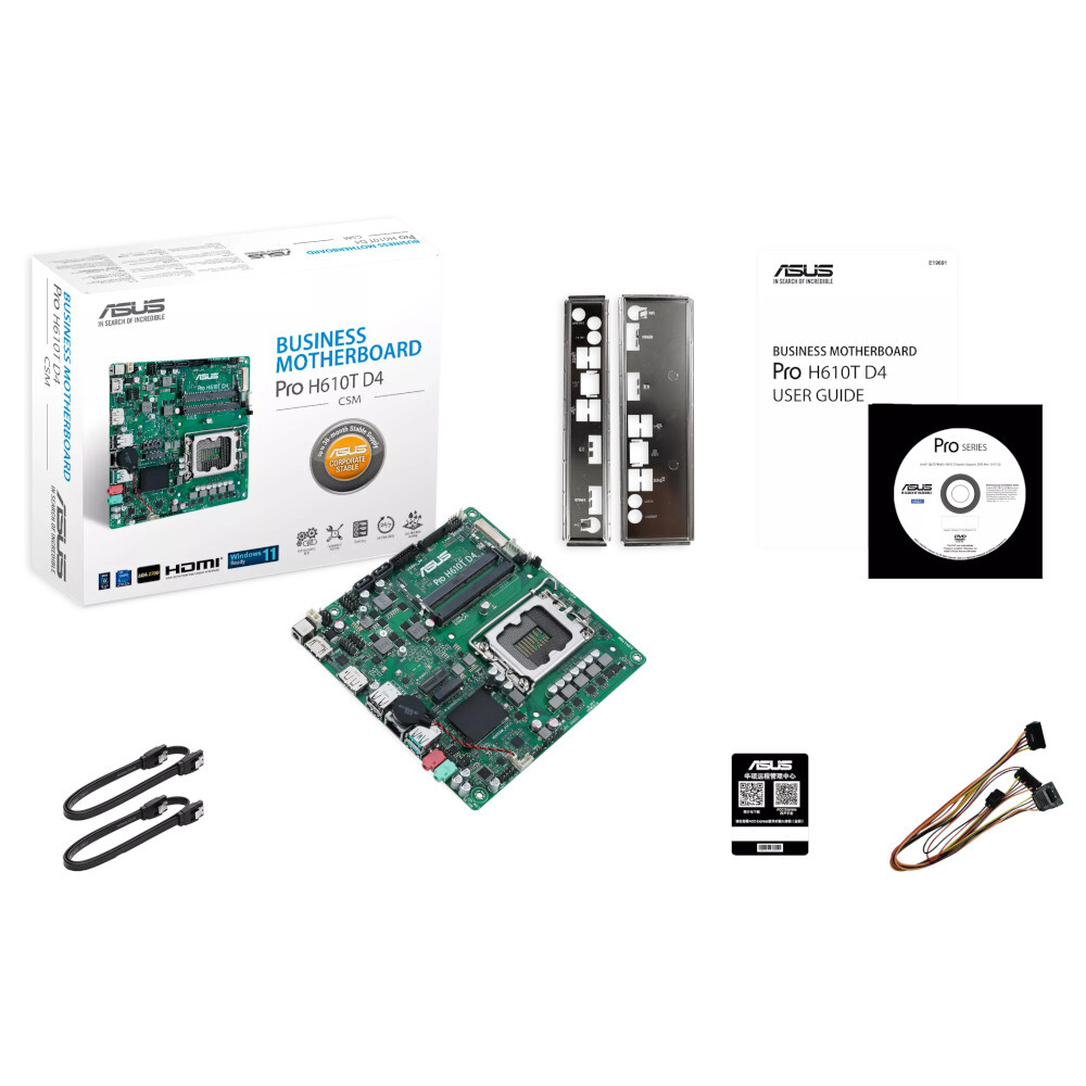 Материнская плата ASUS Intel H610 PRO H610T D4-CSM