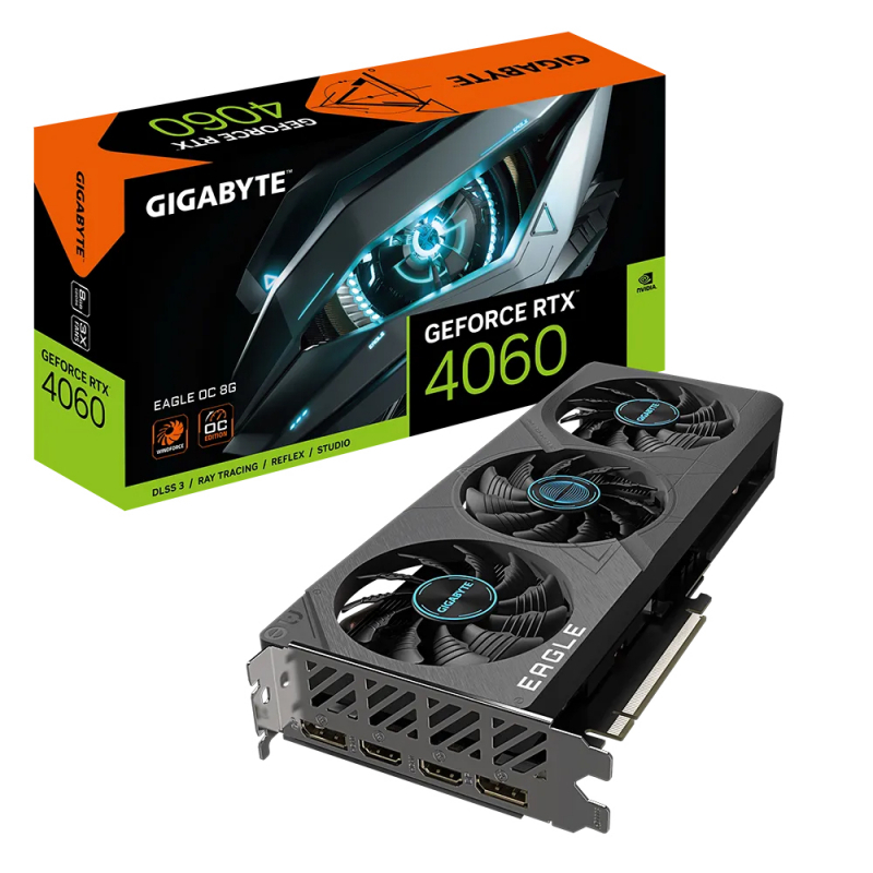 Видеокарта Gigabyte GeForce RTX 4060 8 ΓБ Retail