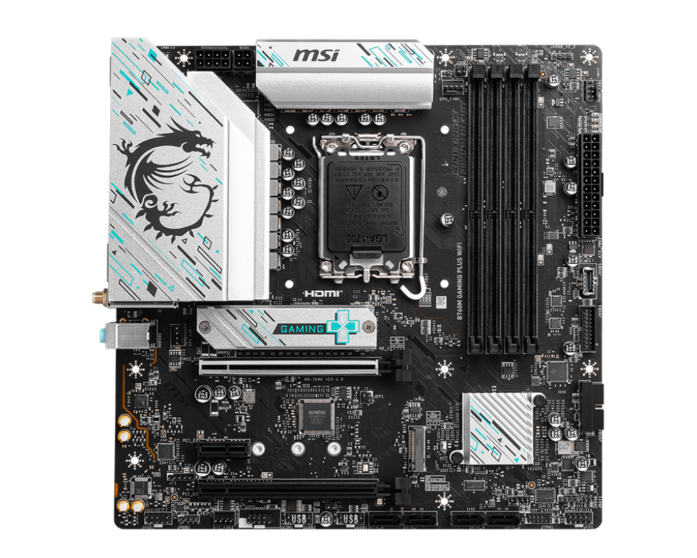 Материнская плата MSI Intel B760 B760M GAMING PLUS WIFI