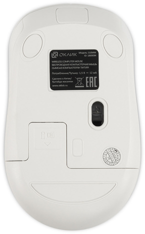 Мышь Oklick Мышь 310MW 1869094, цвет белый