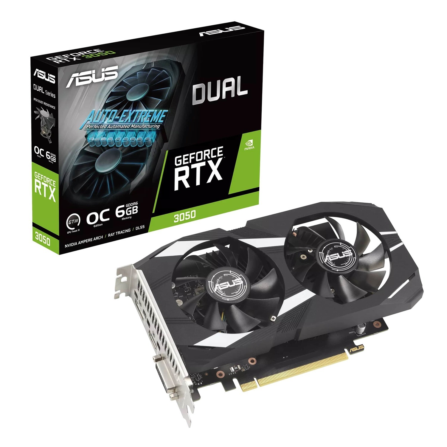Видеокарта ASUS GeForce RTX 3050 6 ΓБ Retail