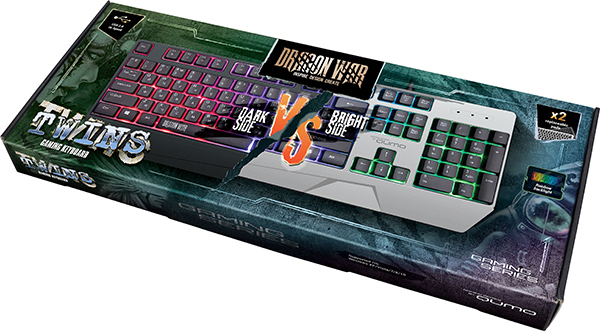 Клавиатура Qumo Клавиатура Twins K68 33351_Qumo, цвет черный