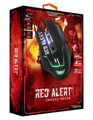 Мышь Qumo Мышь Red Alert M13 21957_Qumo, дизайнерский рисунок