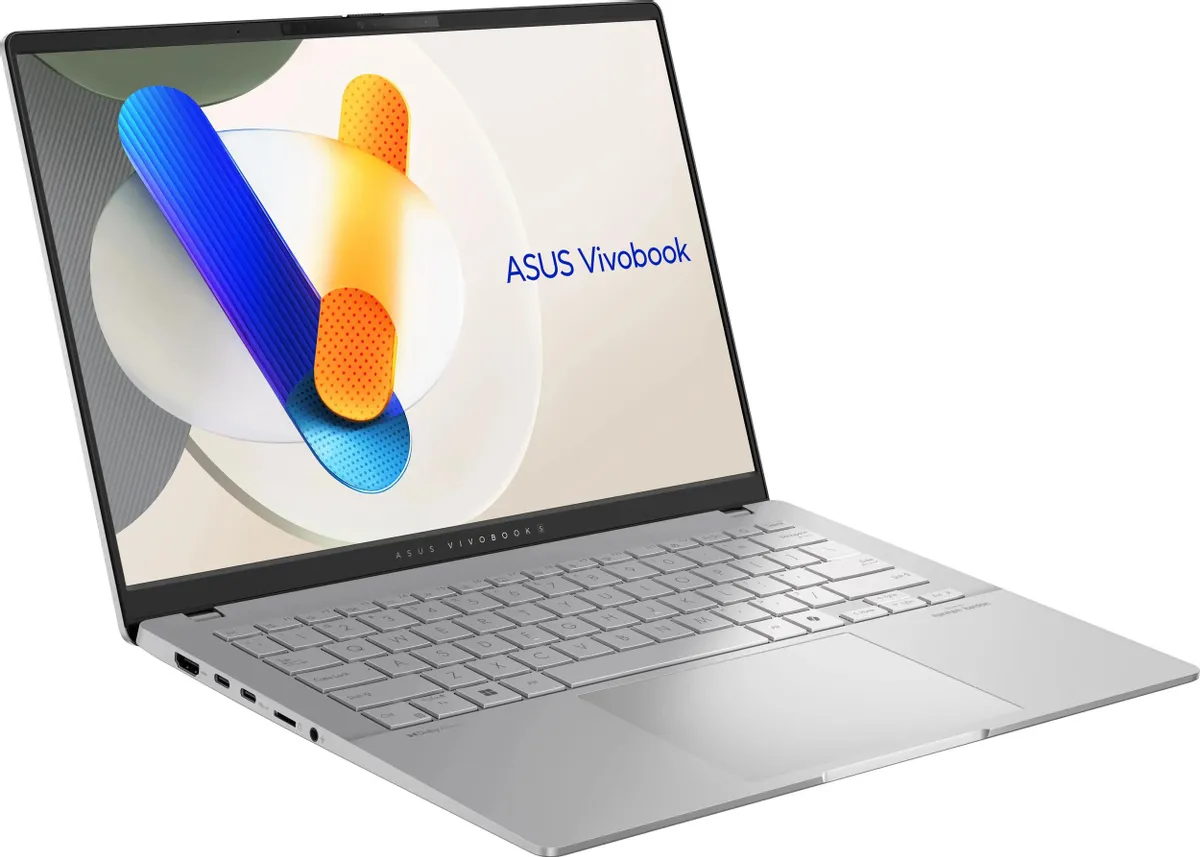 ASUS Vivobook S 14 OLED M5406WA-QD127 AMD RYZEN AI 9 365(10C)  LPDDR5X 24GB 1TB PCIE G4 SSD   14" OLED WUXGA BEND GLARE NON-TOUCH,400NITS(HDR),DCI-P3:100% Without OS  Cool Silver