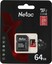 Карта памяти Netac MicroSDXC P500 Extreme PRO 64GB