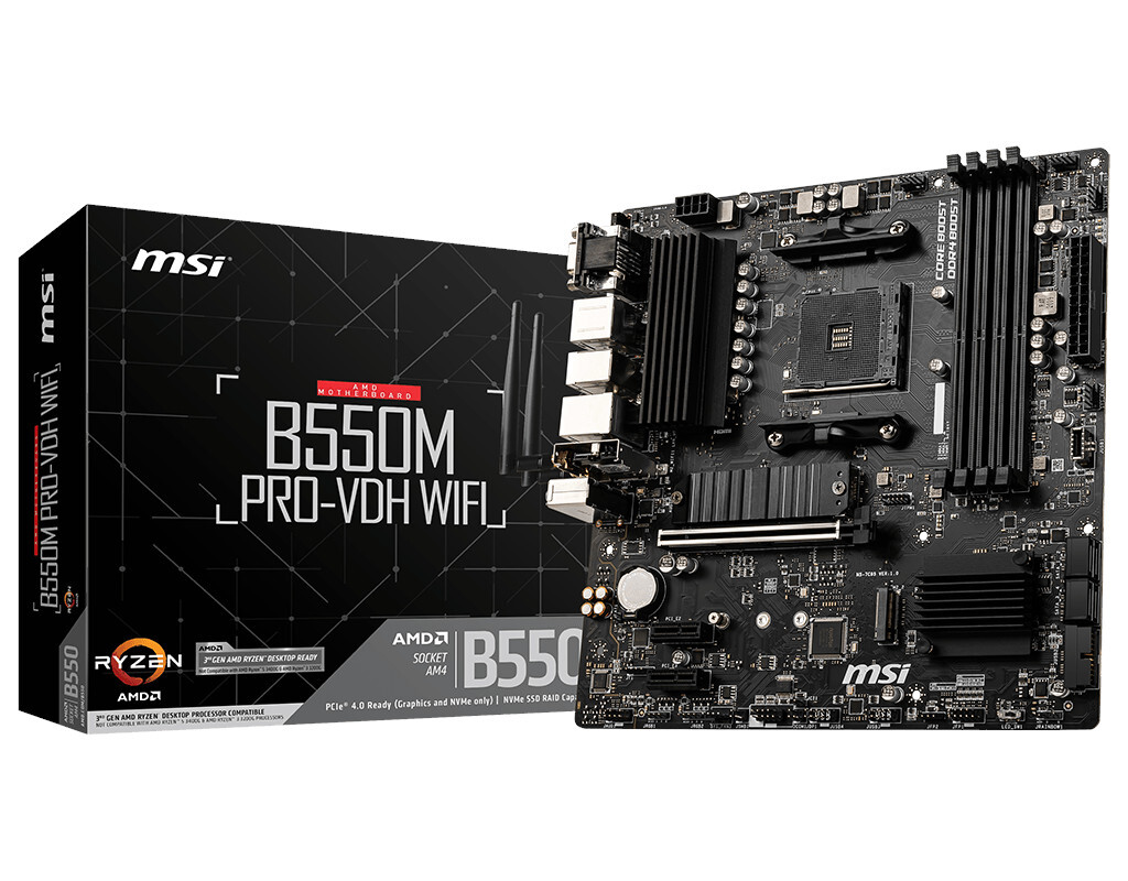 Материнская плата MSI AMD B550 B550M PRO-VDH WIFI