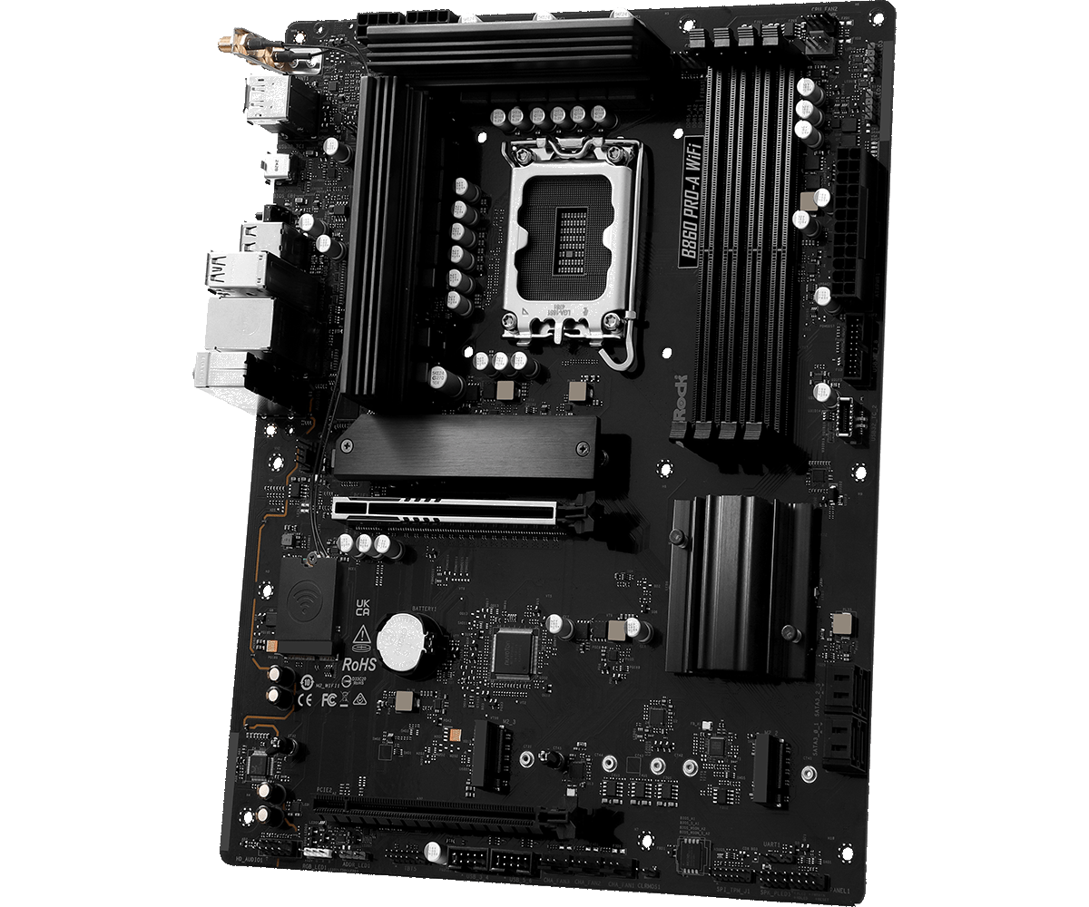 Материнская плата ASRock LGA 1851 Intel B860 B860 Pro-A WiFi