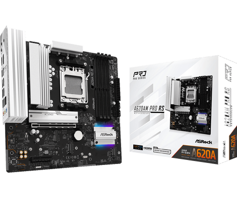 Материнская плата ASRock AM5 AMD A620A A620AM Pro RS