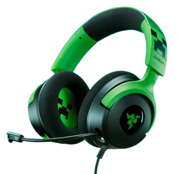 Гарнитура Razer Kraken V4 X, Minecraft Edition, цвет зеленый/черный