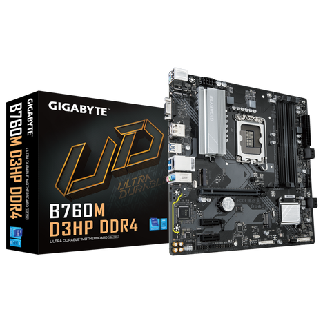 Материнская плата Gigabyte LGA 1700 Intel B760 B760M D3HP DDR4