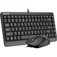 Клавиатура+мышь A4tech Fstyler F1110 GREY, цвет черный