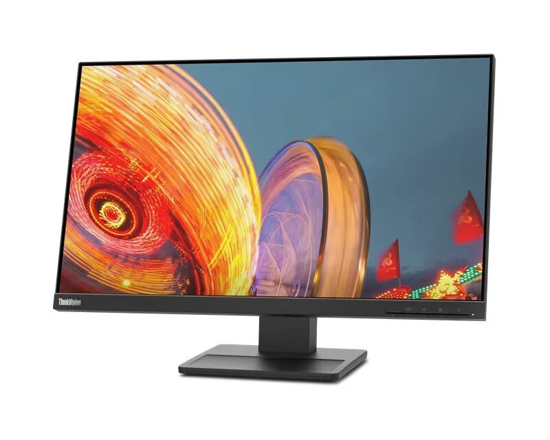 Монитор Lenovo 23.8" ThinkVision E24q-20 черный IPS 4ms 16:9 HDMI M/M матовая HAS Piv 300cd 178гр/178гр 2560x1440 75Hz DP 2K 5.05кг
