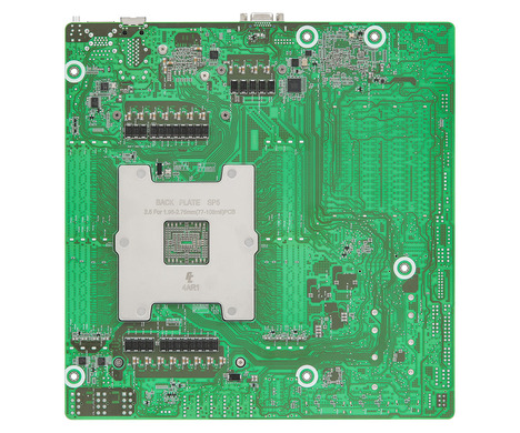 Материнская плата/ ASRock TURIND8UD-2T/X550, Deep Micro-ATX, 1x SP5 (LGA 6096) AMD EPYC™ 9005/9004, 8x DDR5 RDIMM, RDIMM-3DS, 4x PCIe5.0 / CXL2.0 x16, 2x MCIO (PCIe5.0 x8 or 8 SATA 6Gb/s), 2x MCIO (PCIe5.0 x8), 1x MCIO (PCIe5.0 x4), 2x M.2 (PCIe5.0 x4), up to 16 SATA 6Gb/s, 2x RJ45 (10GbE) Intel X550-AT2, AST2600