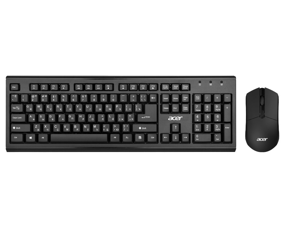 Клавиатура+мышь ACER Клавиатура + мышь OKR120 ZL.KBDEE.007, цвет черный