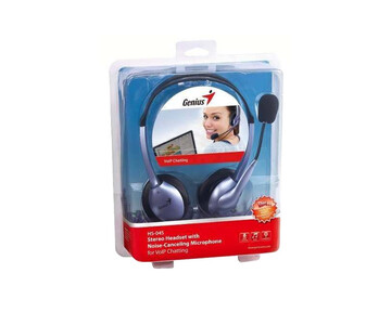 Гарнитура GENIUS HS-04S, цвет сиреневый/черный