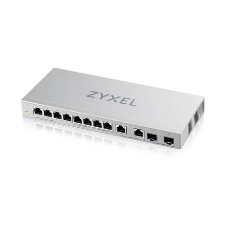 Коммутатор/ Switch Zyxel XGS1010-12, 8xGE, 2x1/2.5GE, 2xSFP+, desktop, silent