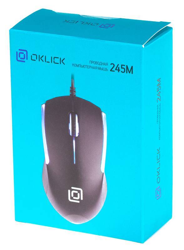 Мышь Oklick Мышь 245M 471479, цвет черный