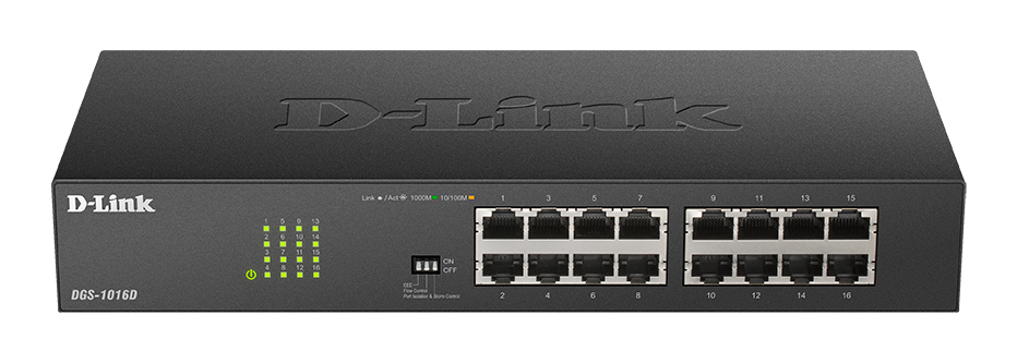 Коммутатор D-LINK DGS-1016D