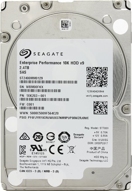 Гибридный диск  SEAGATE Enterprise Performance 2.5  2400Gb 10K SAS 12Gb/s