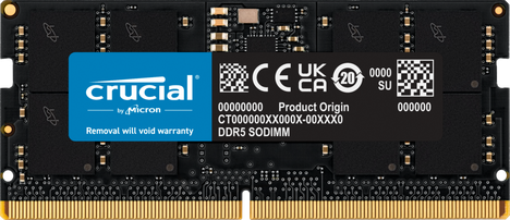 Оперативная память Crucial Micron DDR5 5600МГц  SODIMM 16Гб, CT16G56C46S5