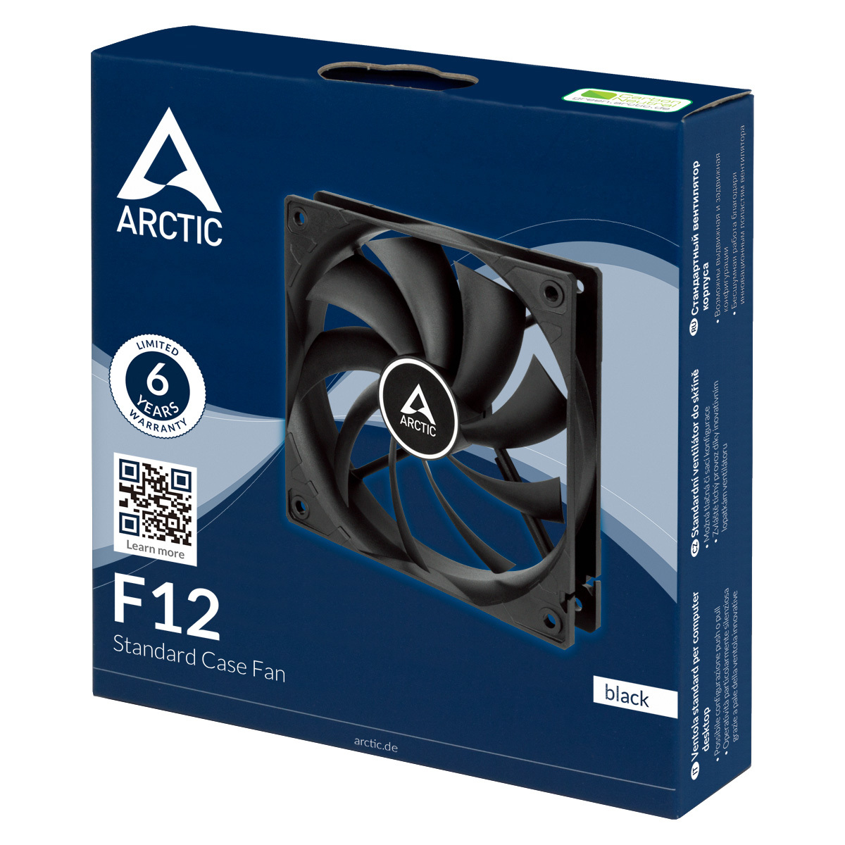 Вентилятор ArcticCooling для корпуса F12 Black