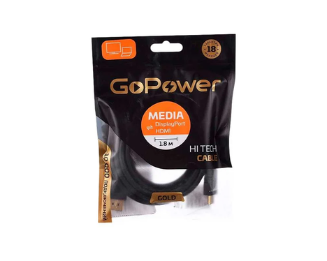 GoPower DisplayPort - HDM 1.8м