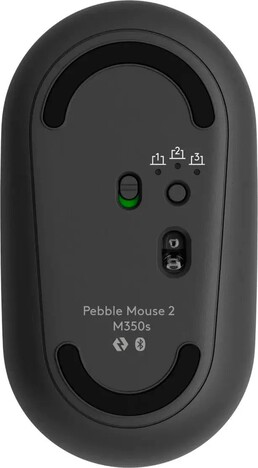 Мышь Logitech Pebble M350S 910-007015, цвет черный