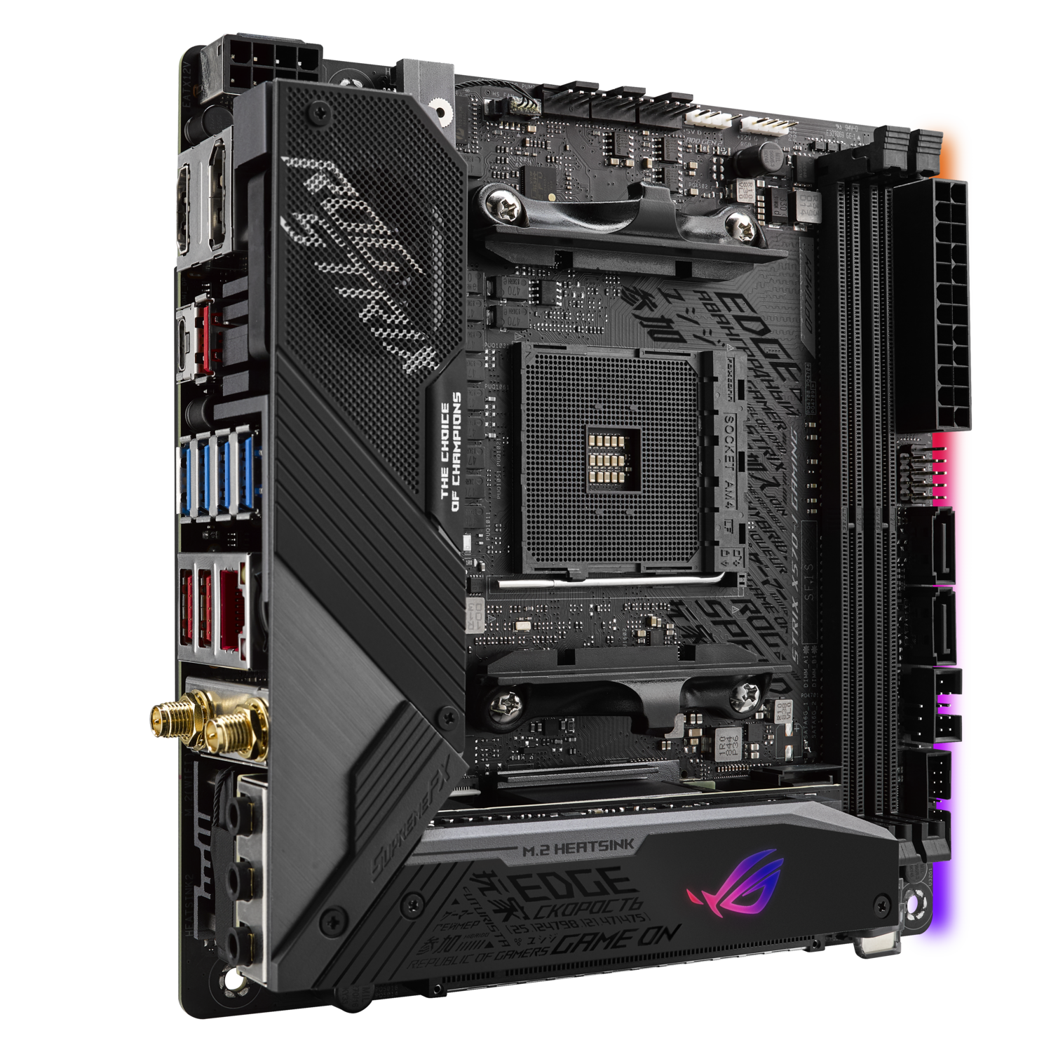 Материнская плата ASUS AMD X570 ROG STRIX X570-I GAMING