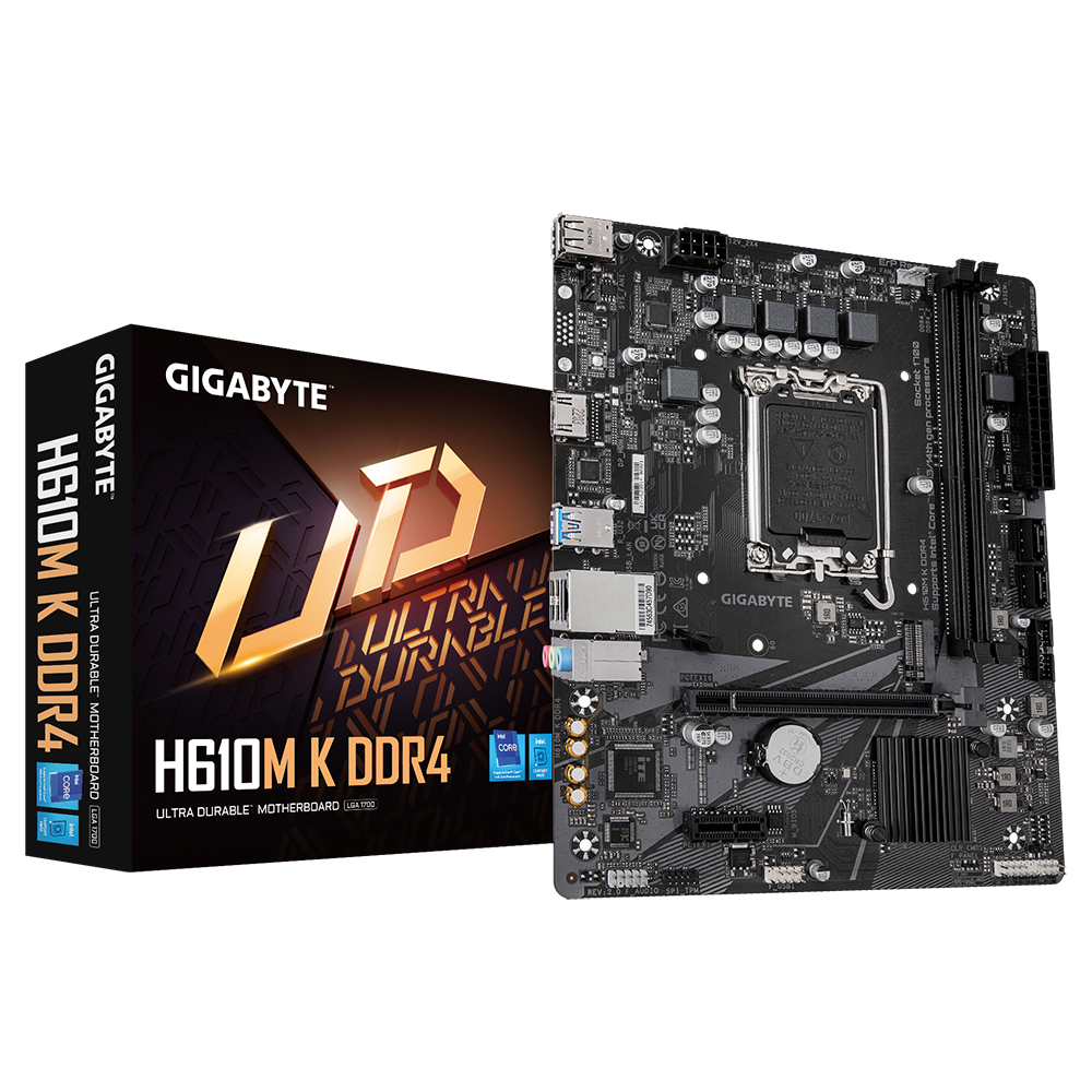 Материнская плата Gigabyte LGA 1700 Intel H610 H610M K DDR4 2.0
