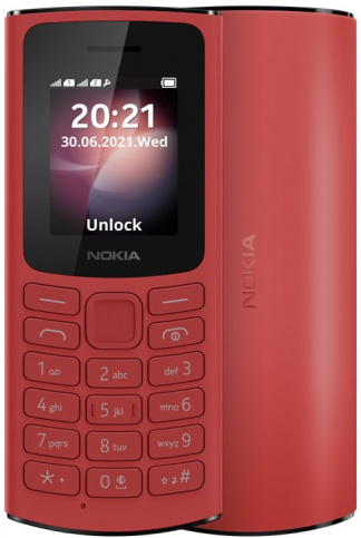 

Смартфон Nokia 105 TA-1378 128 МБ красный