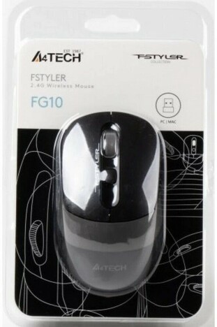 Мышь A4tech Fstyler FG10 GREY, цвет черный