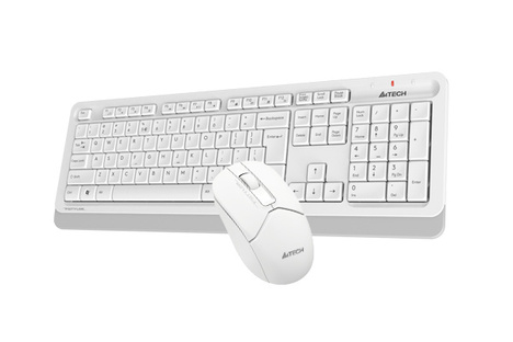Клавиатура+мышь A4tech Клавиатура + мышь Fstyler FG1012 FG1012 WHITE, цвет белый