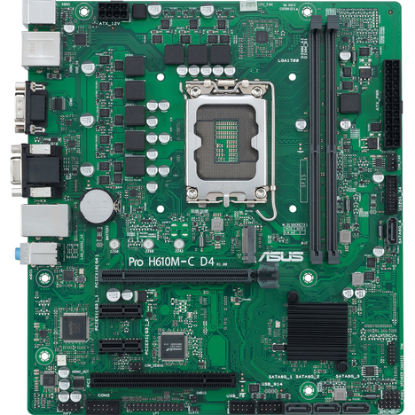 Материнская плата ASUS Intel H610 PRO H610M-C D4-CSM