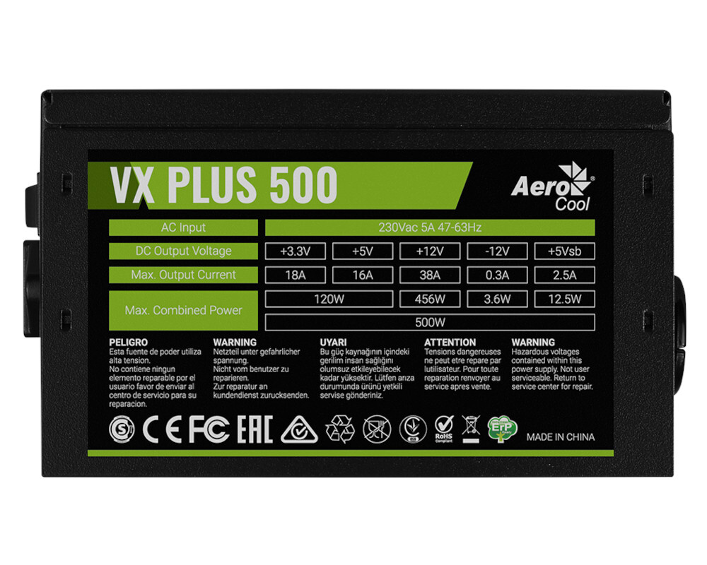 Блок питания Aerocool VX PLUS 550W