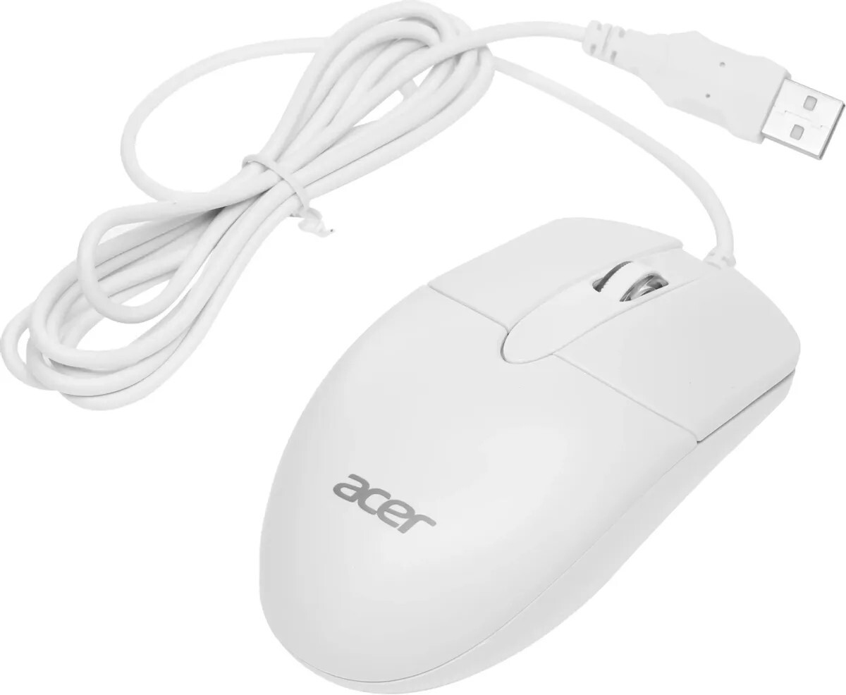Мышь ACER OMW300 ZL.MCECC.01V, цвет белый