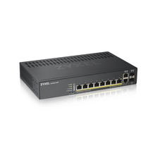 Zyxel Nebula Flex GS1920-8HPv2, 8xGE PoE+, 2xCombo (SFP/RJ-45), бесшумный (без вентилятора), бюджет PoE 130 Вт, автономное/облачное управление