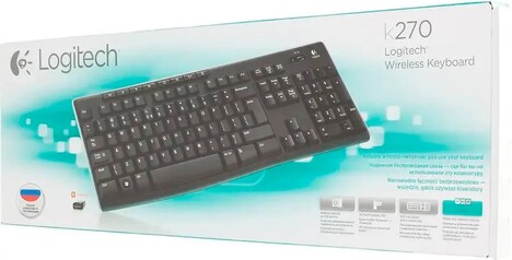 Клавиатура Logitech K270 920-003058, цвет черный  EN keyboard
