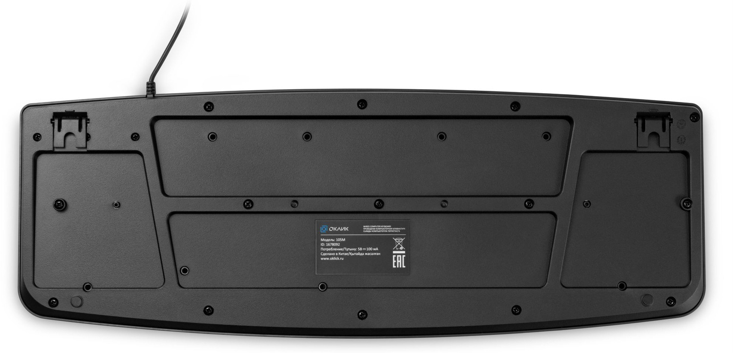 Клавиатура Oklick KeyBoard 105M 1678092, цвет черный