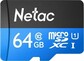 Карта памяти Netac MicroSDXC P500 Standard 64GB